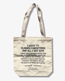 Stand With Planned Parenthood Tote Bag - Tote Bag, HD Png Download, Transparent PNG