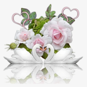 Wedding, Romance, Heart, Swans, Roses, Scrapbooking - Wedding, HD Png Download, Transparent PNG