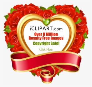 Over 8 Million Royalty Free Images At Iclipart - Rose Frame, HD Png Download, Transparent PNG