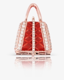 10k Rose Gold Diamond Ladies Purse Pendant - Birkin Bag, HD Png Download, Transparent PNG