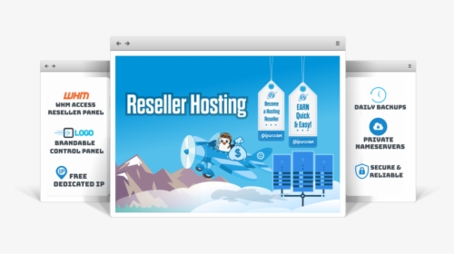 Reseller Hosting Transparent Background - Free Linux Vps Server, HD Png Download, Transparent PNG