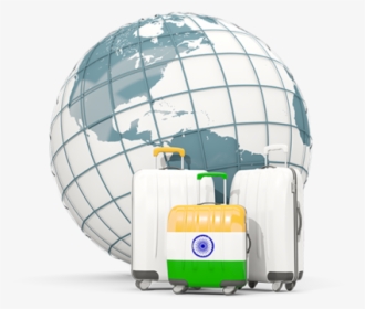 Bags On Top Of Globe - Globe, HD Png Download, Transparent PNG