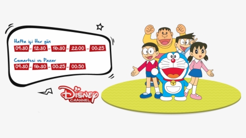 Ai Turkey Doraemon Disney Channel - Doraemon Characters, HD Png Download, Transparent PNG