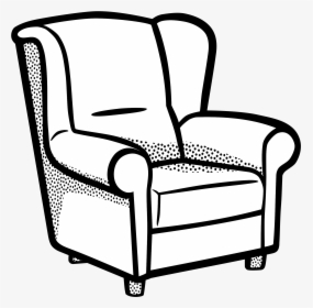 Couch And Blanket Clipart Png - Living Room For Coloring, Transparent Png, Transparent PNG