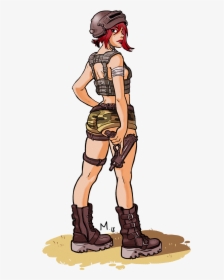 Pubg Girl Art, HD Png Download, Transparent PNG