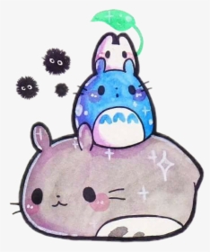 Popular And Trending Totoro Stickers On Picsart Png - Stickers Png Chibi Totoro, Transparent Png, Transparent PNG