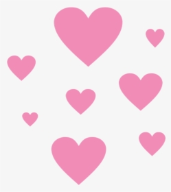 Ftestickers Sticker By Picsart - Pink Hearts, HD Png Download, Transparent PNG