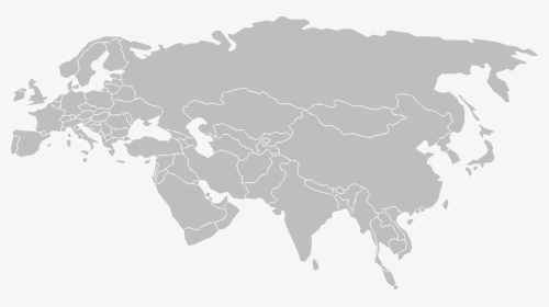 Blank Eurasia Map, HD Png Download, Transparent PNG