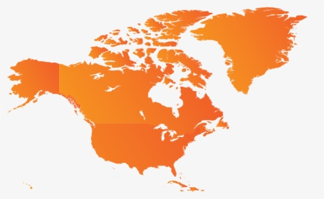 North America Grey Map, HD Png Download, Transparent PNG