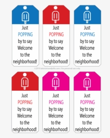 Welcome To The Neighborhood Printable - Free Back To School Tags, HD Png Download, Transparent PNG