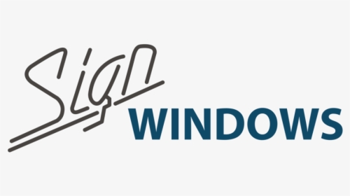 Sign Windows-01 - Calligraphy, HD Png Download, Transparent PNG