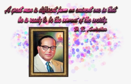 Ambedkar Quotes Png Image Download - Picture Frame, Transparent Png, Transparent PNG