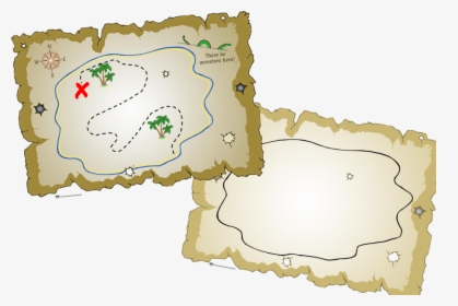 Treasure Mapcover - Treasure Map Template Eyfs, HD Png Download, Transparent PNG