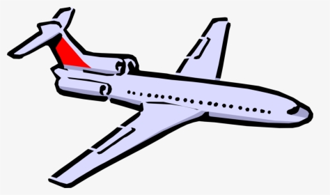 Vector Illustration Of Commercial Airplane Passenger - Airplane Gif Clip Art, HD Png Download, Transparent PNG