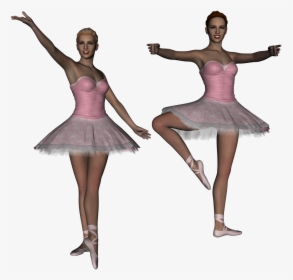 Ballet, Ballerina, Dancer, Girl, 3d, Render, Tutu - 3d Ballerina Png, Transparent Png, Transparent PNG