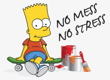 Bart The Painter - Cartoon Painting And Decorating, HD Png Download, Transparent PNG