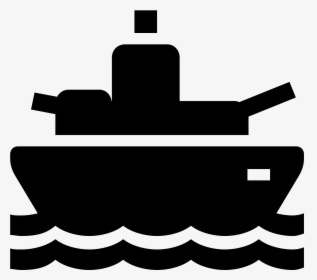 A Battleship Icon Is A Ship Out On The Water, But The - Battleship Icon, HD Png Download, Transparent PNG