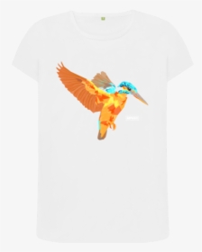 White Kingfisher Crew Neck Tee - Coraciiformes, HD Png Download, Transparent PNG