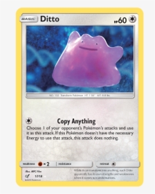 Ditto - 17/18 - Holo Rare - Ditto Pokemon Card Detective Pikachu, HD Png Download, Transparent PNG