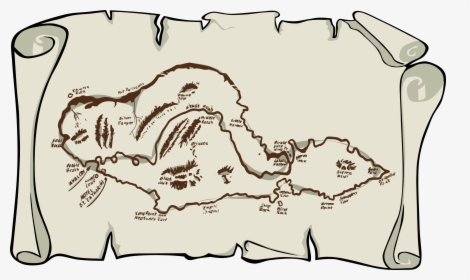 Treasure Map , Png Download - Scroll Design With Clear Background, Transparent Png, Transparent PNG
