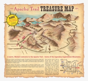 Superstition Mountain Lost Gold Map, HD Png Download, Transparent PNG