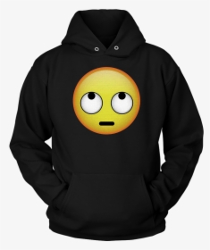 Hd Emoji Face With Rolling Eyes Shirt - Transparent Thrasher Hoodie Png, Png Download, Transparent PNG