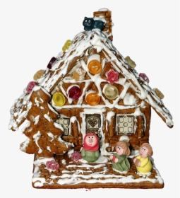 Gingerbread House, Marzipan Figures, Gingerbread, Candy - Marzipan, HD Png Download, Transparent PNG
