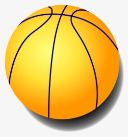 Basketball Light Yellow Transparent Images - Basketball Ball Yellow, HD Png Download, Transparent PNG