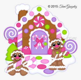 Cute Cartoon Gingerbread House, HD Png Download, Transparent PNG