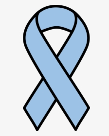 Light Blue Prostate Cancer Ribbon Clip Arts - Clip Art Breast Cancer Ribbon, HD Png Download, Transparent PNG