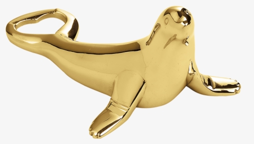 Seal Bottle Opener Gold - Gold Plated Bottle Opener, HD Png Download, Transparent PNG