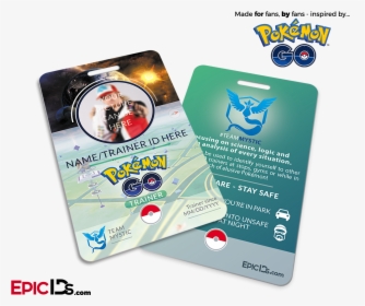 Pokemon Go Inspired Team Mystic, Valor Or Instinct - Pokemon Tcg Player Id Card, HD Png Download, Transparent PNG