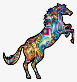 Colorful Horse, HD Png Download, Transparent PNG
