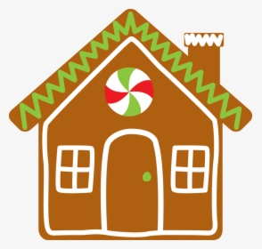 Lovely Gingerbread House - Transparent Background Gingerbread House Clipart, HD Png Download, Transparent PNG