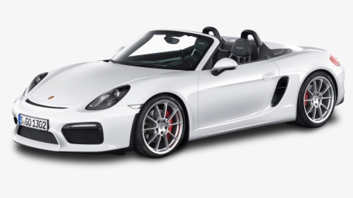 White Porsche Boxster Spyder Car Png Image - Porsche Boxster Spyder Png, Transparent Png, Transparent PNG