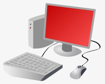 Transparent Red Computer Clipart - Cartoon Computer Image Png, Png Download, Transparent PNG