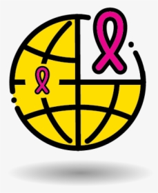 Breast Cancer Charity Partner - Icon Vector Globe Png, Transparent Png, Transparent PNG