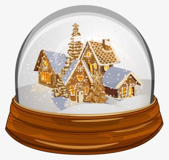 Gingerbread House Parties, Gingerbread Houses, Clipart - Christmas Snow Globe Transparent, HD Png Download, Transparent PNG