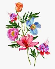 Transparent Lipsense Clipart - Painting Flower Bunch, HD Png Download, Transparent PNG