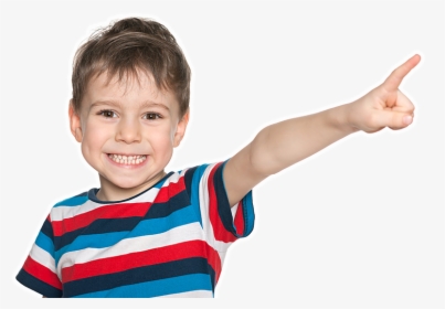 Boy Pointing At Kzst - Boy, HD Png Download, Transparent PNG