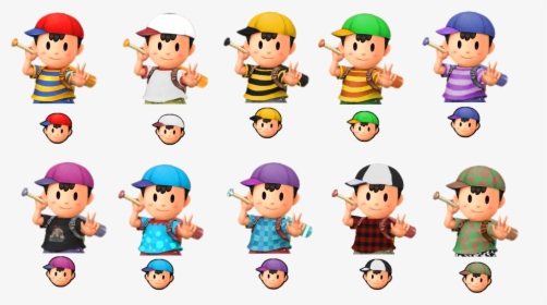 Transparent Ness Sprite Png - Ness Costumes, Png Download, Transparent PNG