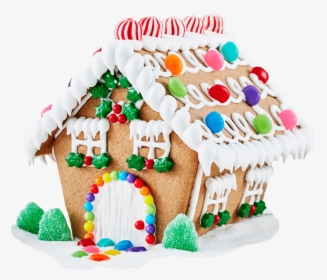 Christmas Decorated House Kit - Winter Gingerbread Houses Kits, HD Png Download, Transparent PNG