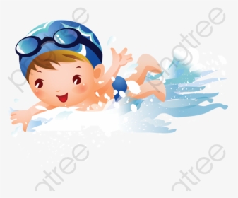 Swimming Child Little Boy - Kids Swimmer Clipart, HD Png Download, Transparent PNG