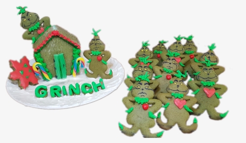 Grinch Gingerbread Men Cookies Pinn - Gingerbread, HD Png Download, Transparent PNG