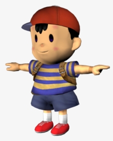 #ness #earthbound #mother #videogames #supersmashbros - Earthbound Ness T Pose, HD Png Download, Transparent PNG