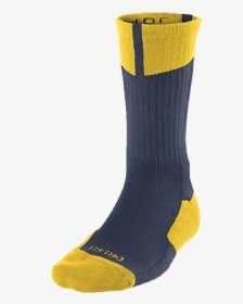Basketball Socks Png Image - Navy And Yellow Nike Socks, Transparent Png, Transparent PNG