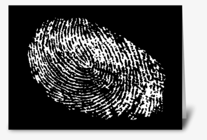 Fingerprint Birthday Card Greeting Card - Illustration, HD Png Download, Transparent PNG