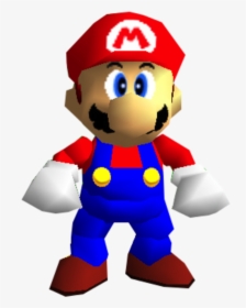 Super Mario 64 Mario Png - Super Mario 64 Mario, Transparent Png, Transparent PNG