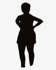 Fat Woman Silhouette Png, Transparent Png, Transparent PNG