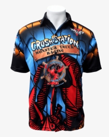 Crushstation Sublimated Crew Shirt - T Shirt Monster Truck Sublimer, HD Png Download, Transparent PNG